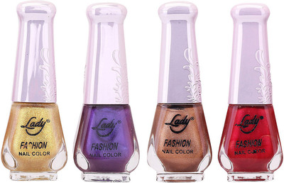 

Lady Fashion Limited Edition MULTICOLOR Nail Polish Set 0201201710 Multicolor,(Pack of 4)
