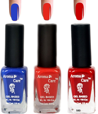 

Aroma Care Red+Blue Matte Nail Polish Combo 6-8-560 Multicolor,(Pack of 12)