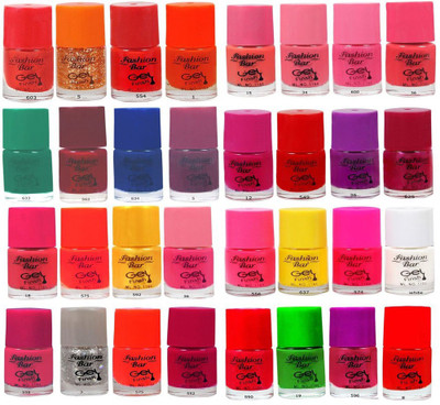 

Fashion Bar Nail Polish Gel Based Big Combo Offer in Wholesale Rate Multicolor Pack Multicolor(Pack of 32)
