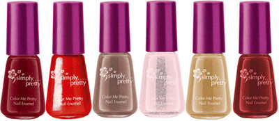 

Avon Color Me Pretty Nail Enamel (set of 6) Cranberry, Cherry Red, Choco Love, Ballerina Pink, Sweet Pink, Lucious Cherry