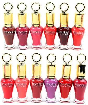 

Foolzy Set of 12 Nail Polish Multicolor IT-12-10(Pack of 12)
