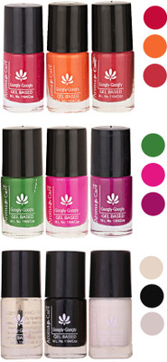

Aroma Care Gel Based Nail Paint Set Of 9 Pcs Multicolor Set 68(Pack of 9)