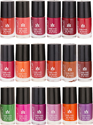 

Aroma Care Pack Of 18 Gel Based Nail Paint (16) Orange, Pink, Magenta, Green, Brown, Purple, Blue, Yellow(Pack of 18)