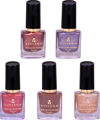 

Viviana Nail Polish VNL007, VNL011, VNL021, VNL023, VNL025(Pack of 5)