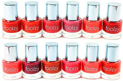 

Foolzy Set of 12 Nail Polish Multicolor SP-12-3(Pack of 12)