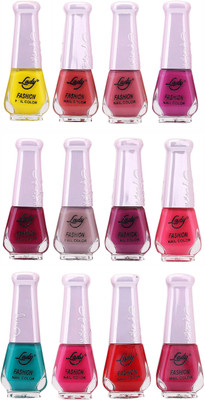 

Lady Fashion Nail Polish Wholesale Pack 2212201618 Multicolor,(Pack of 12)