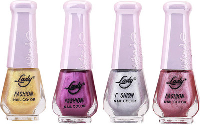 

Lady Fashion Limited Edition MULTICOLOR Nail Polish Set 0201201705 Multicolor,(Pack of 4)