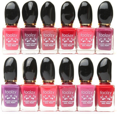 

Foolzy Set of 12 Nail Polish Multicolor-CL-12-4(Pack of 12)