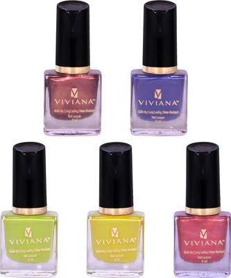 

Viviana Nail Polish VNL001, VNL004, VNL007, VNL023, VNL024(Pack of 5)