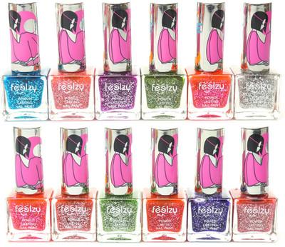 

Foolzy Pack of 12 Light Nail Polish Paint 12 Light Shades(Pack of 12)