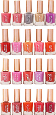 

Aroma Care Wholesale Rate Nail Polish Set of 20 Pcs (Multicolor) 18 Pink, Silver, Golden, Purple, Red, Light Pink, Dark Pink, Orange, Dark Orange(Pack of 20)