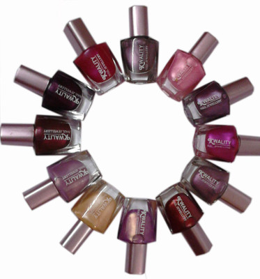

Kwality Nail Polish High Quality(combo of 12) Multi color