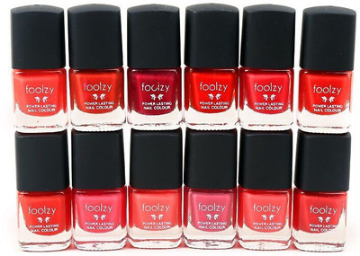 

Foolzy Set Of 12 Nail Polish Multicolor JZ-12-11(Pack of 12)