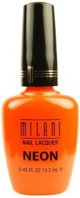 

Milani Nail Lacquer #502 Awesome Orange (Neon) Clear