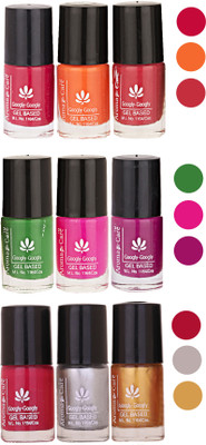 

Aroma Care Gel Based Nail Paint Set Of 9 Pcs Multicolor Set 65(Pack of 9)