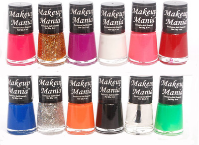 

Makeup Mania Exclusive Nail Polish Set of 12 Pcs. Multicolor Set 73(Pack of 12)