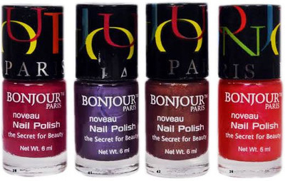 

Bonjour Paris Round Nail Polish Set 9 Multi Color