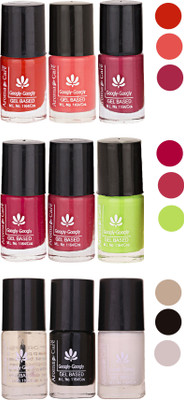 

Aroma Care Gel Based Nail Paint Set Of 9 Pcs Multicolor Set 4(Pack of 9)