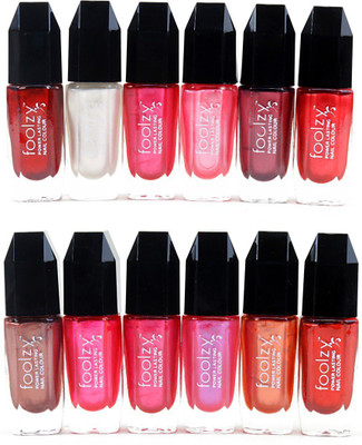 

Foolzy Set of 12 Nail Polish Multicolor DM-12-7