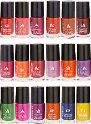 

Aroma Care Pack Of 18 Gel Based Nail Paint (19) Orange, Pink, Magenta, Green, Brown, Purple, Blue, Yellow(Pack of 18)