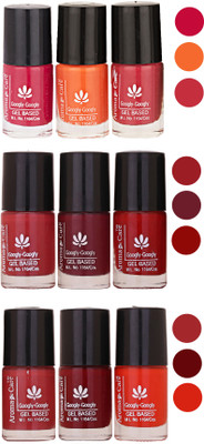 

Aroma Care Gel Based Nail Paint Set Of 9 Pcs Multicolor Set 88