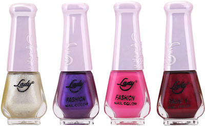 

Lady Fashion Limited Edition MULTICOLOR Nail Polish Set 0201201701 Multicolor,(Pack of 4)