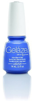 

China Glaze Gelaze Gelnbase Polish, Secret Periwinkle Dark(Pack of 3)