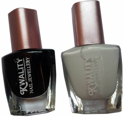 Kwality Nail Polish Black(Pack of 2)