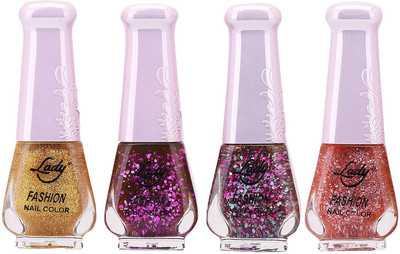 

Lady Fashion Limited Edition MULTICOLOR Nail Polish Set 0201201728 Multicolor,(Pack of 4)
