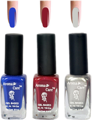 

Aroma Care Silver Matte Nail Polish Combo 6-9-10 Multicolor,(Pack of 12)