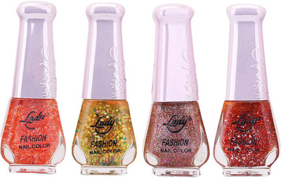 

Lady Fashion Limited Edition MULTICOLOR Nail Polish Set 0201201740 Multicolor,(Pack of 4)