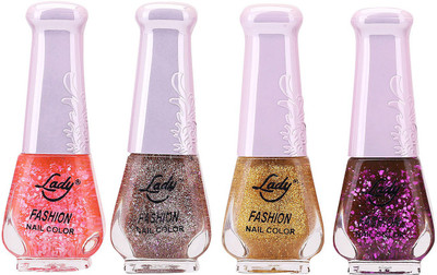 

Lady Fashion Limited Edition MULTICOLOR Nail Polish Set 0201201726 Multicolor,(Pack of 4)