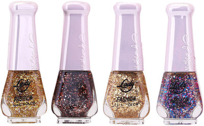 

Lady Fashion Limited Edition MULTICOLOR Nail Polish Set 0201201722 Multicolor,(Pack of 4)