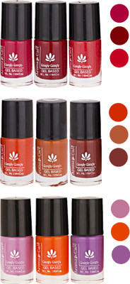 

Aroma Care Pack Of 9 Gel Based Nail Paint (53) Nude, Brown, Nude Orange, Orange, Nude, Brown, Light Pink, Orange, Purple(Pack of 9)