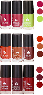 

Aroma Care Gel Based Nail Paint Set Of 9 Pcs Multicolor Set 48(Pack of 9)