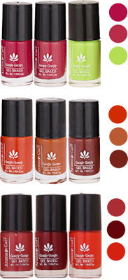 

Aroma Care Gel Based Nail Paint Set Of 9 Pcs Multicolor Set 49(Pack of 9)