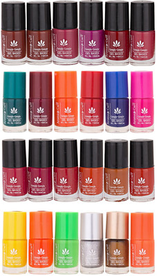 

Aroma Care MAB Multicolor 2 in 1 Color Cap Nail Polish Sets in Wholesale Rate ( Set No. 52) Green, Brown, Orange, Yellow, Blue, Magenta, Yellow, Orange, Neon Green, Silver, Golden, Orange(Pack of 24)