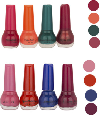 

Aroma Care Matte Nail Polish 03-06 Multicolor,(Pack of 12)