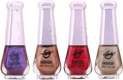 

Lady Fashion Limited Edition MULTICOLOR Nail Polish Set 0201201711 Multicolor,(Pack of 4)
