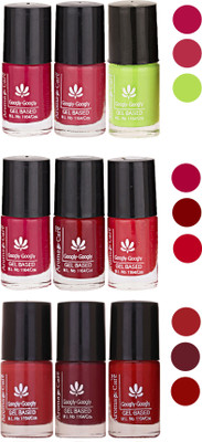 

Aroma Care Gel Based Nail Paint Set Of 9 Pcs Multicolor Set 44(Pack of 9)