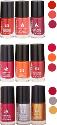

Aroma Care Gel Based Nail Paint Set Of 9 Pcs Multicolor Set 5