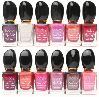 

Foolzy Set of 12 Nail Polish Multicolor-CL-12-6(Pack of 12)