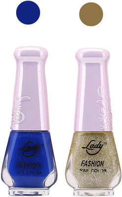 

Lady Fashion Nail Polish Combo 210820175 Blue,Aquamarine,(Pack of 2)