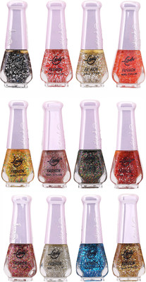

Lady Fashion Nail Polish Wholesale Pack 2212201624 Multicolor,(Pack of 12)
