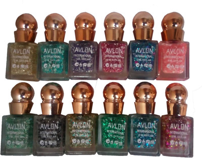 

Avlon Glitter Nail Polish A.G.N.P-C12 12 Multicolor(Pack of 12)