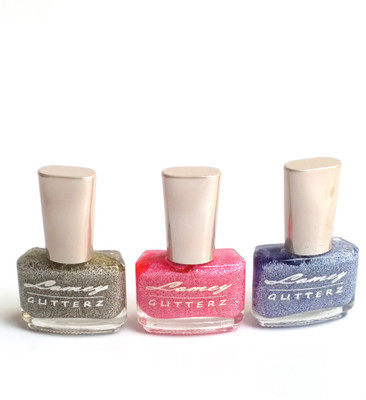 

Lomey Nail Glitter Peach, Purple, Grey(Pack of 3)