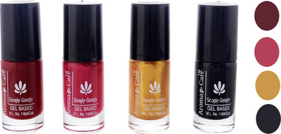 

Aroma Care Matte Nail Polish Combo 26-549-592-Black Multicolor,(Pack of 12)