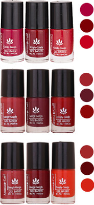

Aroma Care Gel Based Nail Paint Set Of 9 Pcs Multicolor Set 128(Pack of 9)