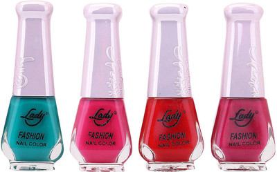 

Lady Fashion Limited Edition MULTICOLOR Nail Polish Set 0201201750 Multicolor,(Pack of 4)