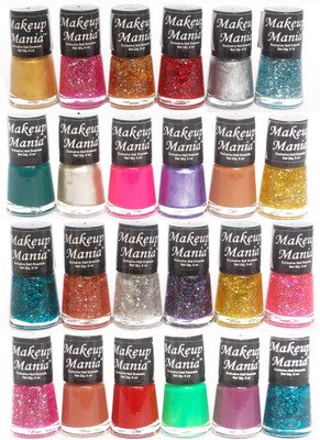 

Makeup Mania Exclusive Nail Polish Set of 24 Pcs. Multicolor Set-71-84(Pack of 24)